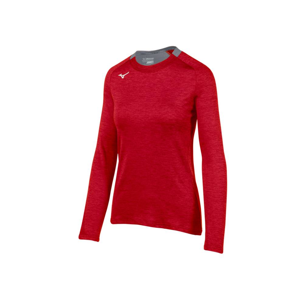 Womens Mizuno Alpha Long Sleeve Shirts Red Philippines (JVBDXE853)